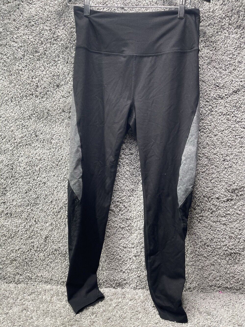 SO Womens Favorite Hi Rise Legging Yoga Pants Large Soft AthleticWear Black Gray